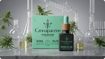 Cannapaceus CBD aliejus labaratoriniame vaizde