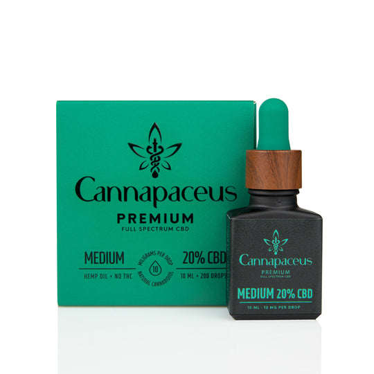 Cannapaceus Medium 20 proc. CBD aliejus, CBD pirkti už gerą kainą Lietuvoje.